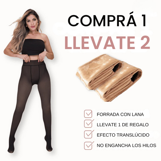 Kit Pantimedias Cancán Forradas Translúcidas (Compra 1 y llevate 2) 🔥